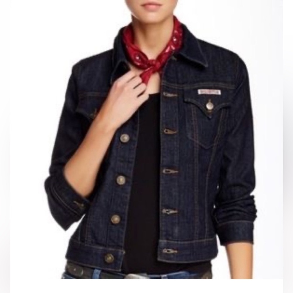 ⭐️NWT⭐️Hudson The Signature Blue Jean Jacket Size Medium - Picture 2 of 9